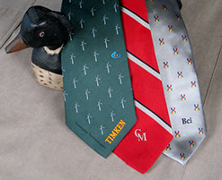 Custom desiged ties for your club or orgaization by Barnard-Maine, Ltd.
