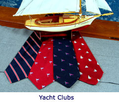 Custom ties for yatcht clubs by Barnard-Maine, Ltd.