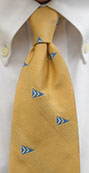 Custom logo tie by Barnard-Maine