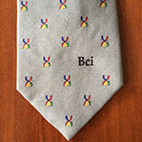 Custom logo tie by Barnard-Maine, Ltd.